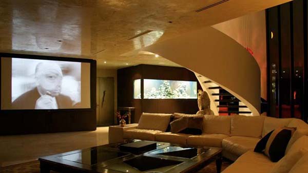 супер луксозен апартамент в Сидни - домашно кино